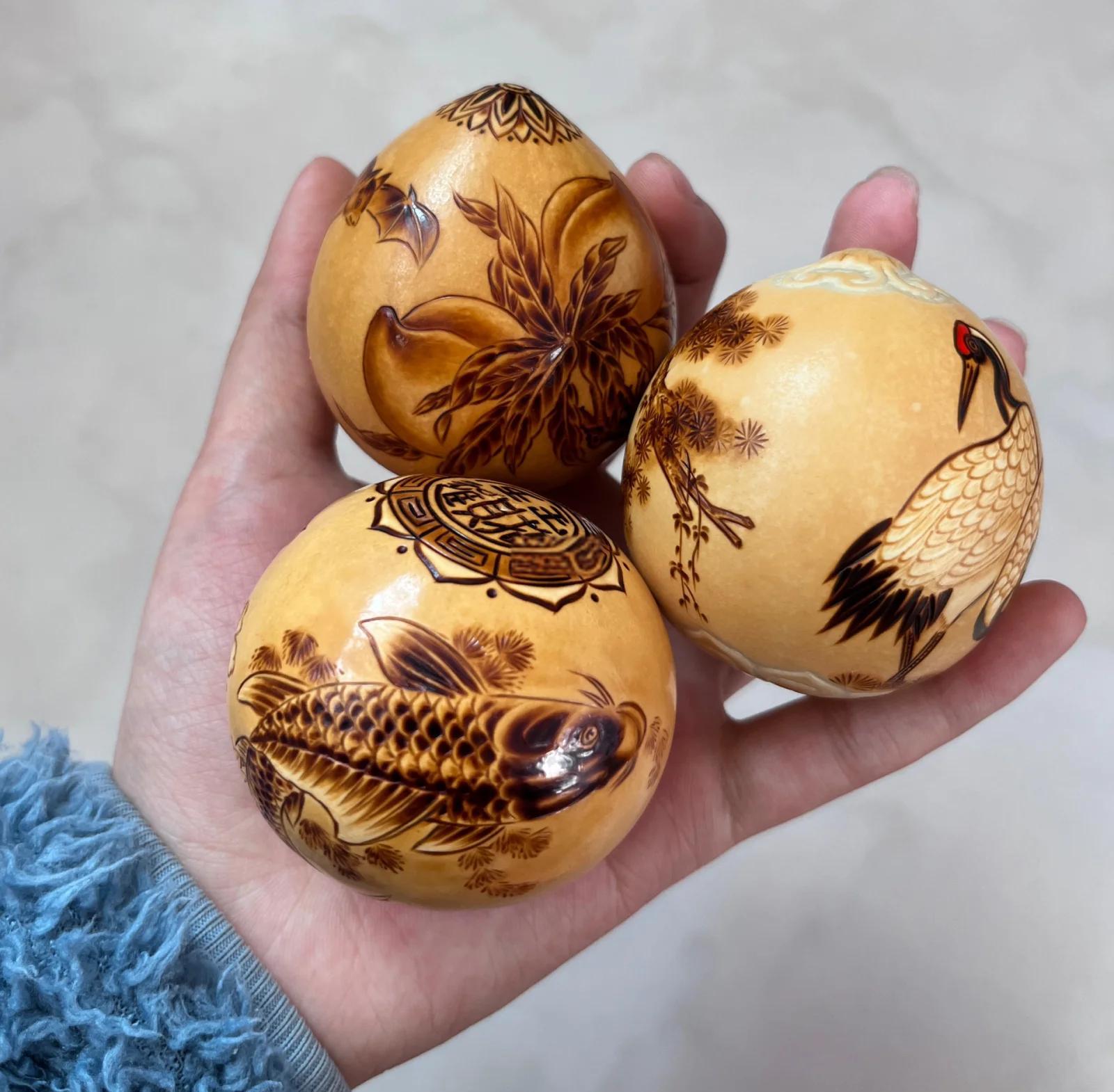 Gourd Pyrography Lamp Gallery Edition