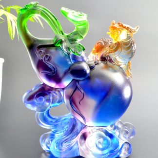 Blown-Glass Gourd Pendant Lamp Gallery Edition
