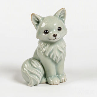 Celadon Ceramic Desk Figurine