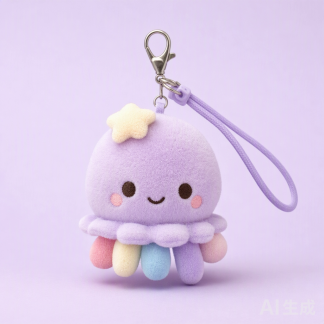 Cute Plush Keychain Charm