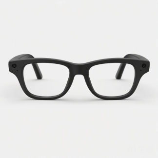 Everyday Smart AI Glasses — Black Frame