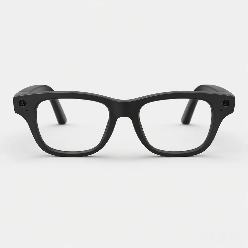 Everyday Smart AI Glasses — Black Frame