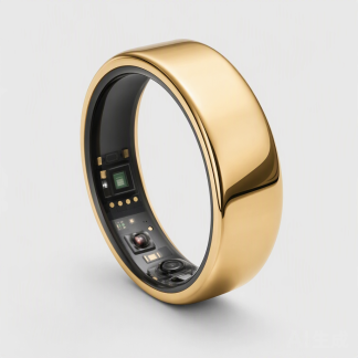 Gold Smart Health Ring