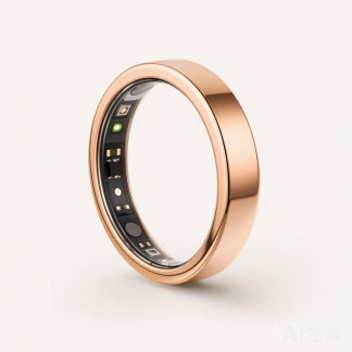 Slim Rose-Gold Smart Ring