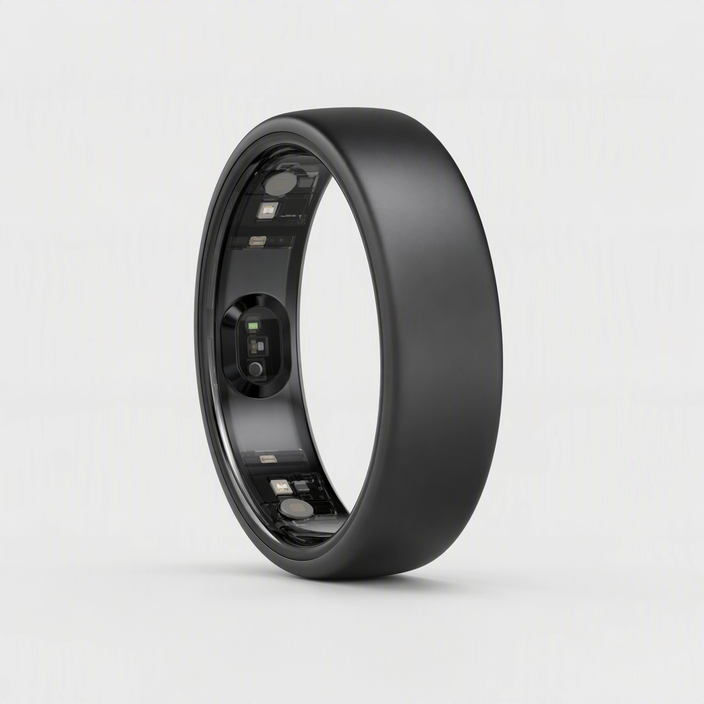 Smart Health AI Ring — Black