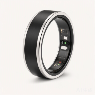 Two-Tone Smart Ring — Black & Silver