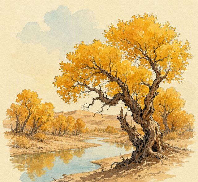 Ejin Populus, China